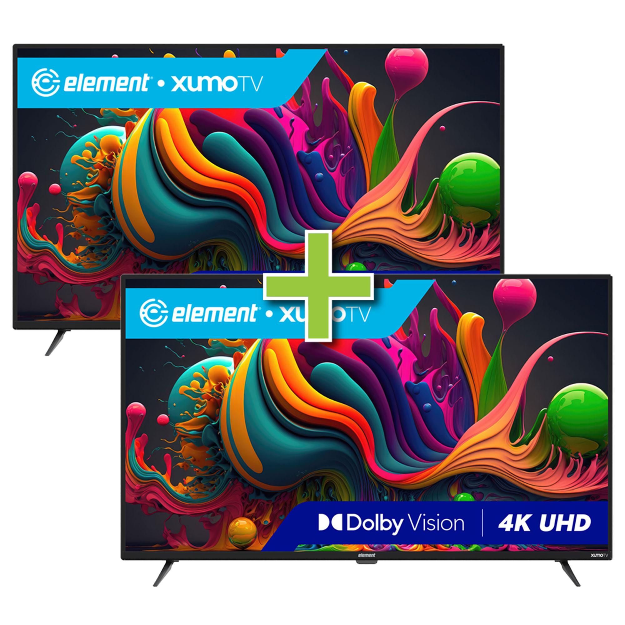 Rent to Own Element Electronics Two Element 50" 4K UHD Smart Xumo TVs